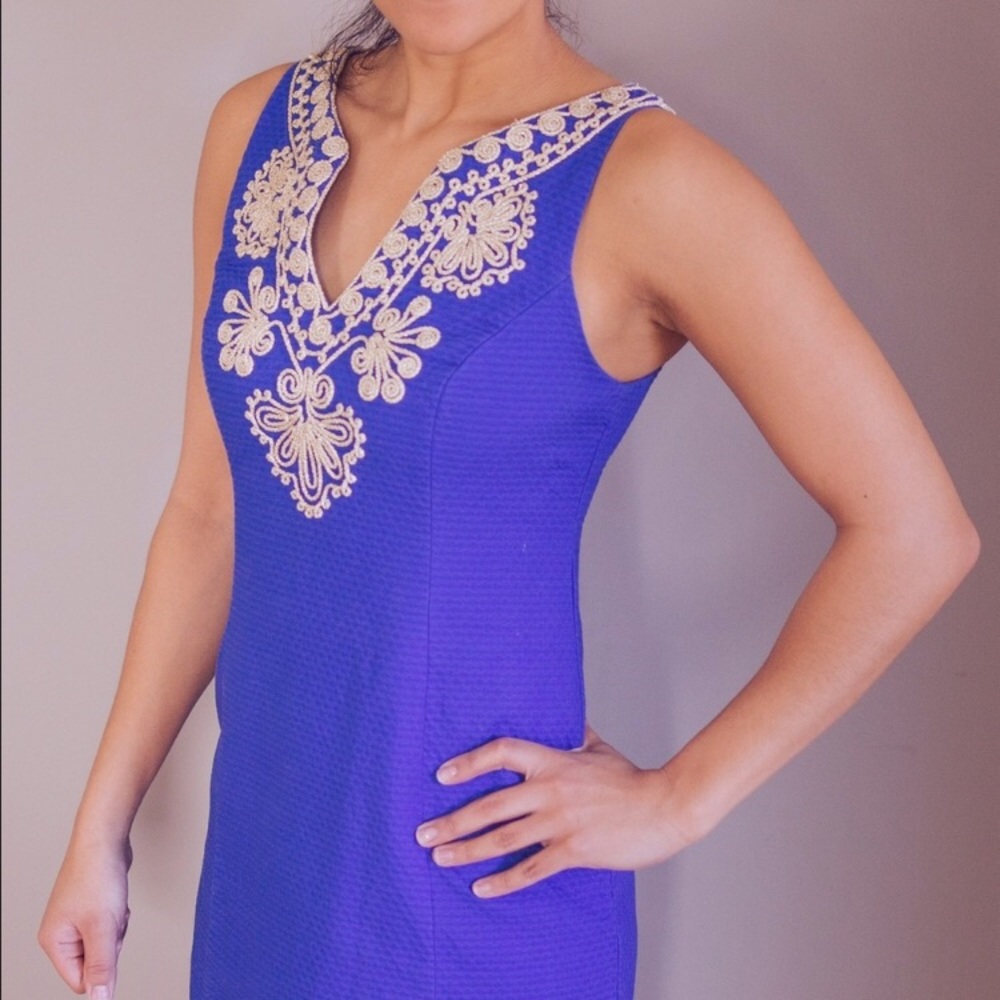 Lilly Pulitzer royal blue shift dress